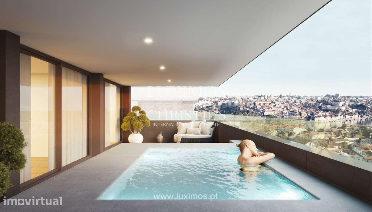 Apartamento T2 novo com piscina e vistas de rio em Vila Nova de Gaia - Grande imagem: 3/25