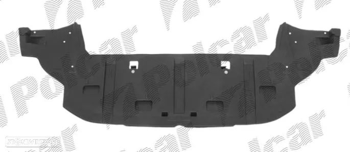 Resguardo do motor rente ao parachoques Peugeot 308 2007 a 2011 - 1