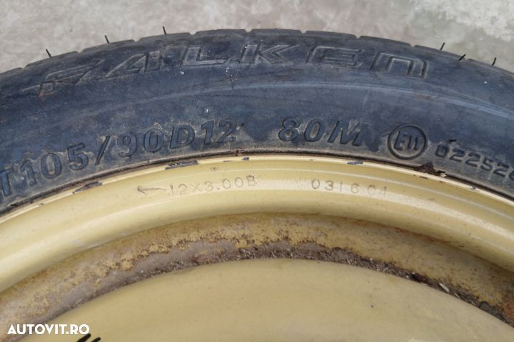 Roata de rezerva slim R12 12X3.00 105/90 R12 12X3.00 105/90 R12 Daiha - 3