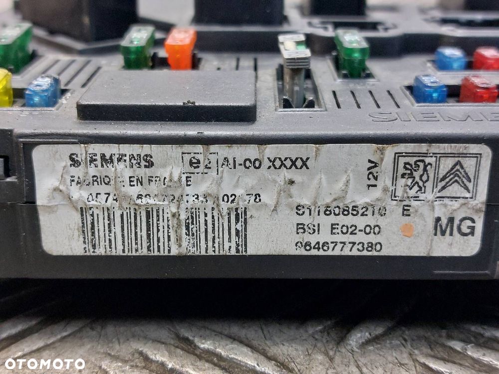 ZESTAW STARTOWY PEUGEOT 206 I 1.9 D 9641390180 9648201580 9646777380 - 5