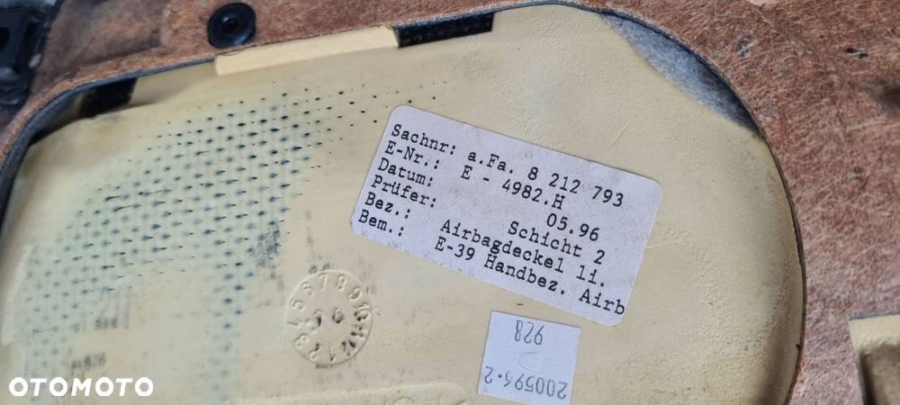 bmw 5 e39 tapicerka drzwi kierowcy lewa skóra - 4