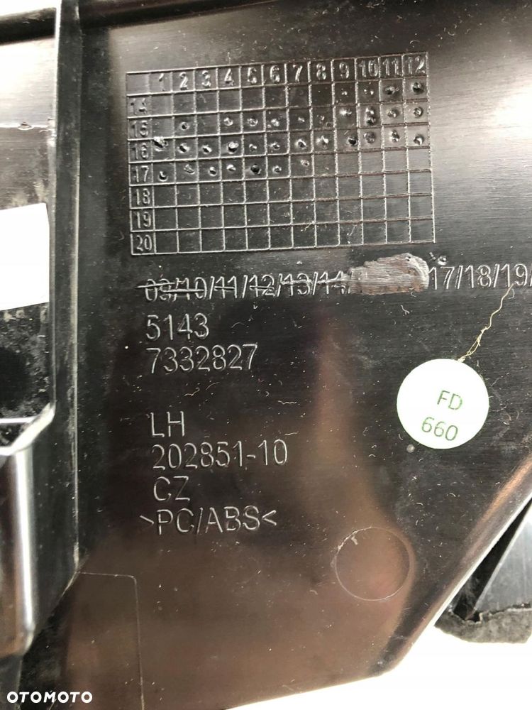 BMW X1 F48 OSŁONA OBUDOWA SŁUPKA LEWA TYŁ 7332827 - 9