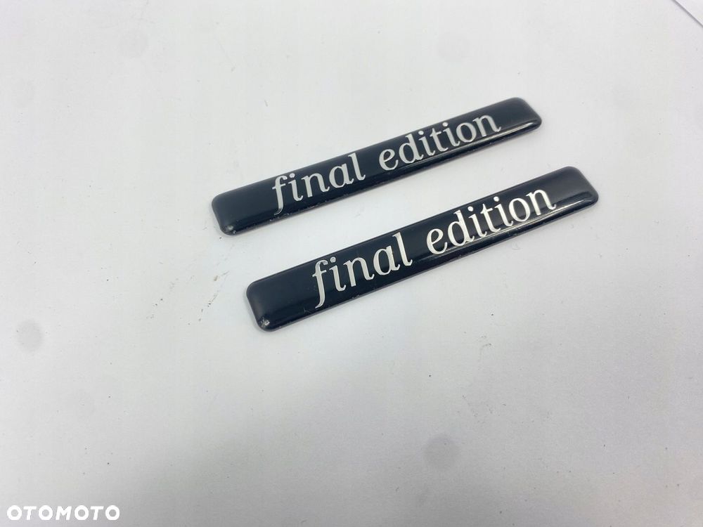 EMBLEMAT ZBACZEK NAPIS FINAL EDITION LISTWA BOCZNA BŁOTNIKA MERCEDES W124 - 4