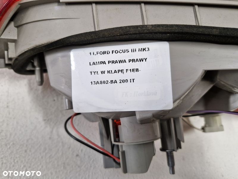 ford focus iii mk3 kombi lift lampa prawy tył prawa tylna w klapę f1eb-13a602-ba - 5