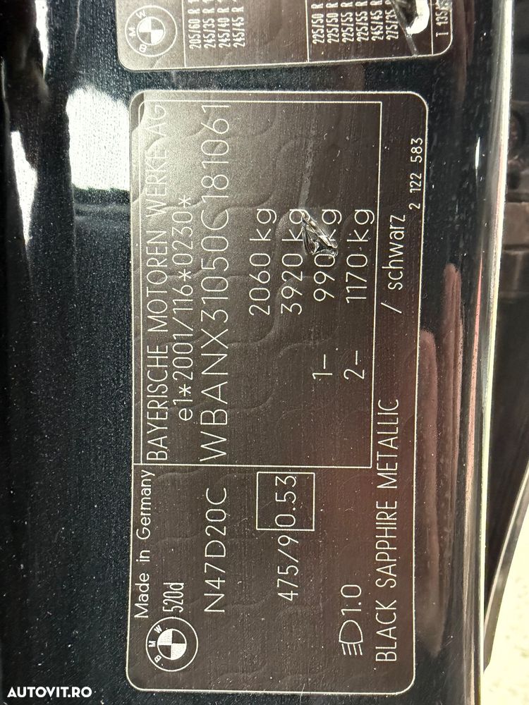 BMW Seria 5 520d Aut. Edition Sport - 9