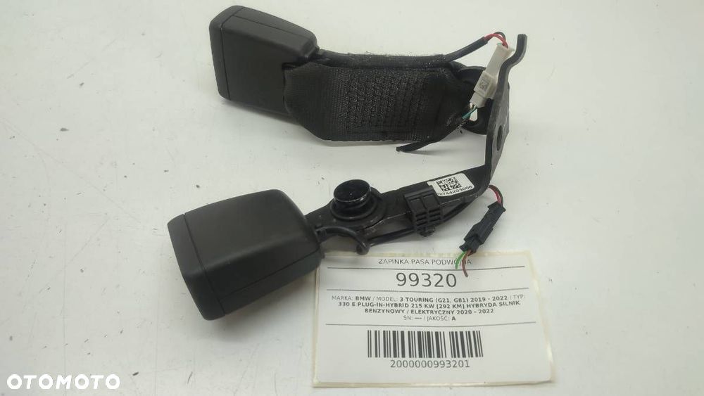 ZAPINKA PASA PODWÓJNA BMW G21 2021 EUROPA - 2