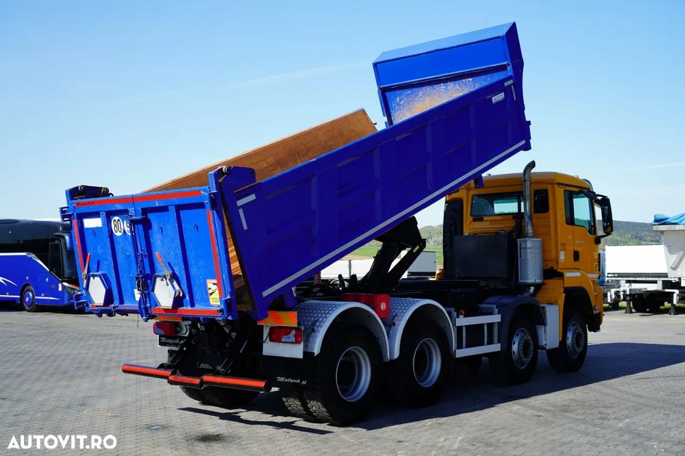 MAN TGS 35.500 / 8x4 / BASCULANTE / HYDROBURTA / BORDMATIK / NAVI / 2019 - 5