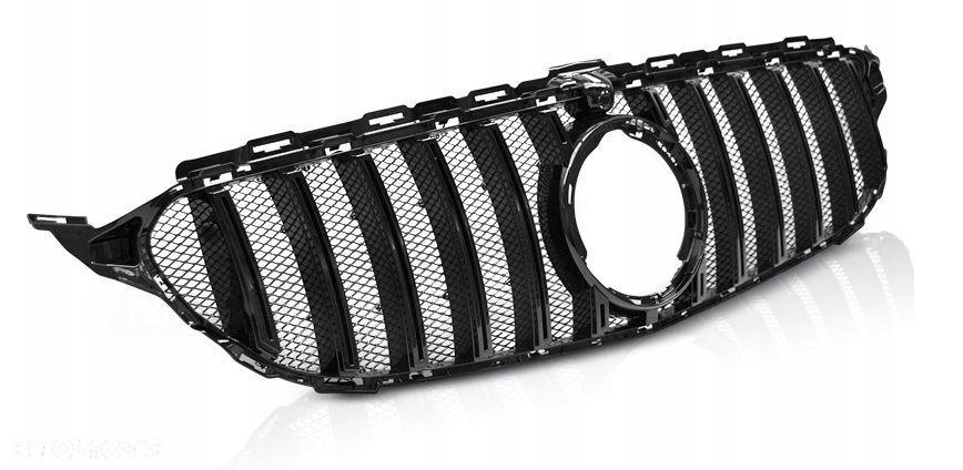 atrapa grill kratka black czarna tuning gt-r mercedes c klasa 205 lift lci - 1