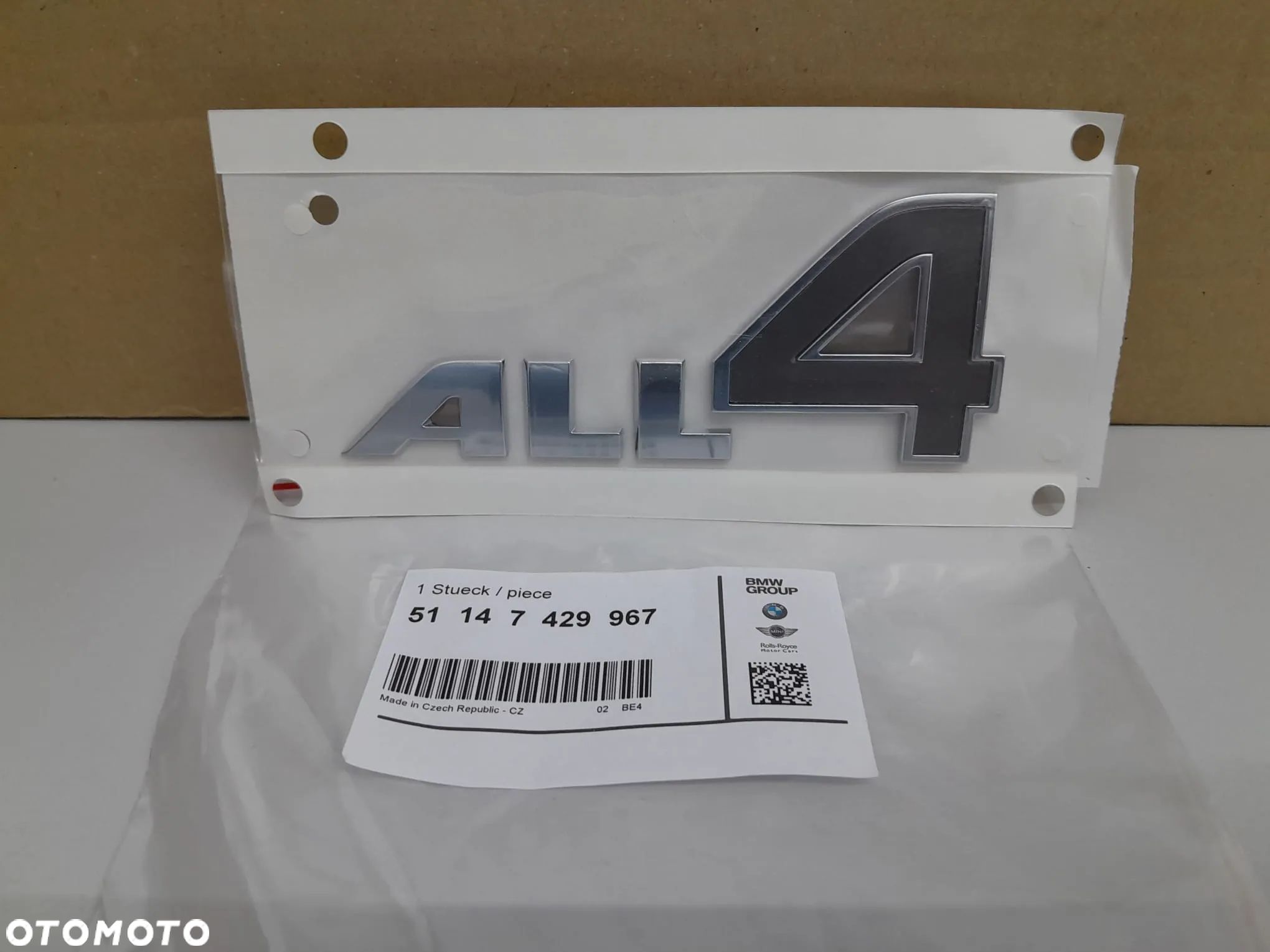 Emblemat ALL4 MINI (nr 51147429967) - 1