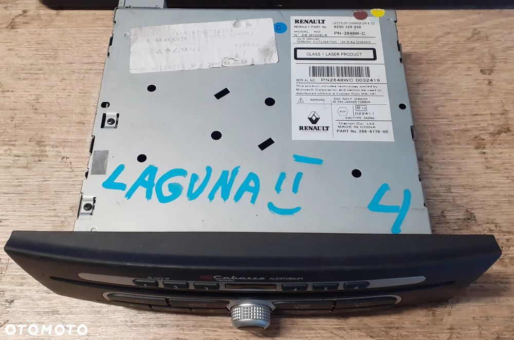 RADIOODTWARZACZ RENAULT LAGUNA II LIFT - 3