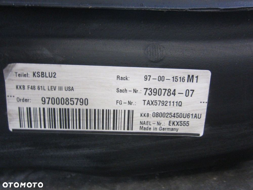 BMW X1 F48 ZBIORNIK BAK PALIWA POMPKA 16117453430 7453430 16117300465 B46 - 11