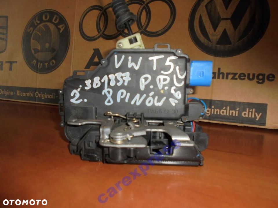 ZAMEK DRZWI PRAWY PRZÓD VW T5 3B1837016CC / 3B1837016 - 1