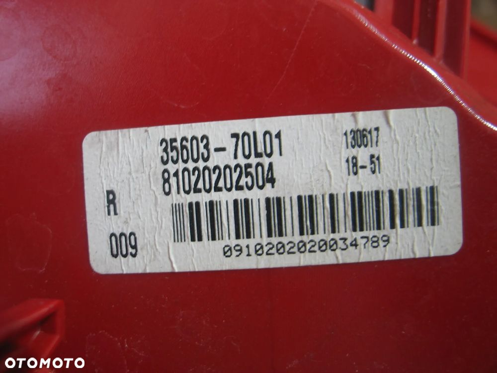 lampa tyl tylna suzuki swift sport V Mk7 35603-70L01 oryginal - 12