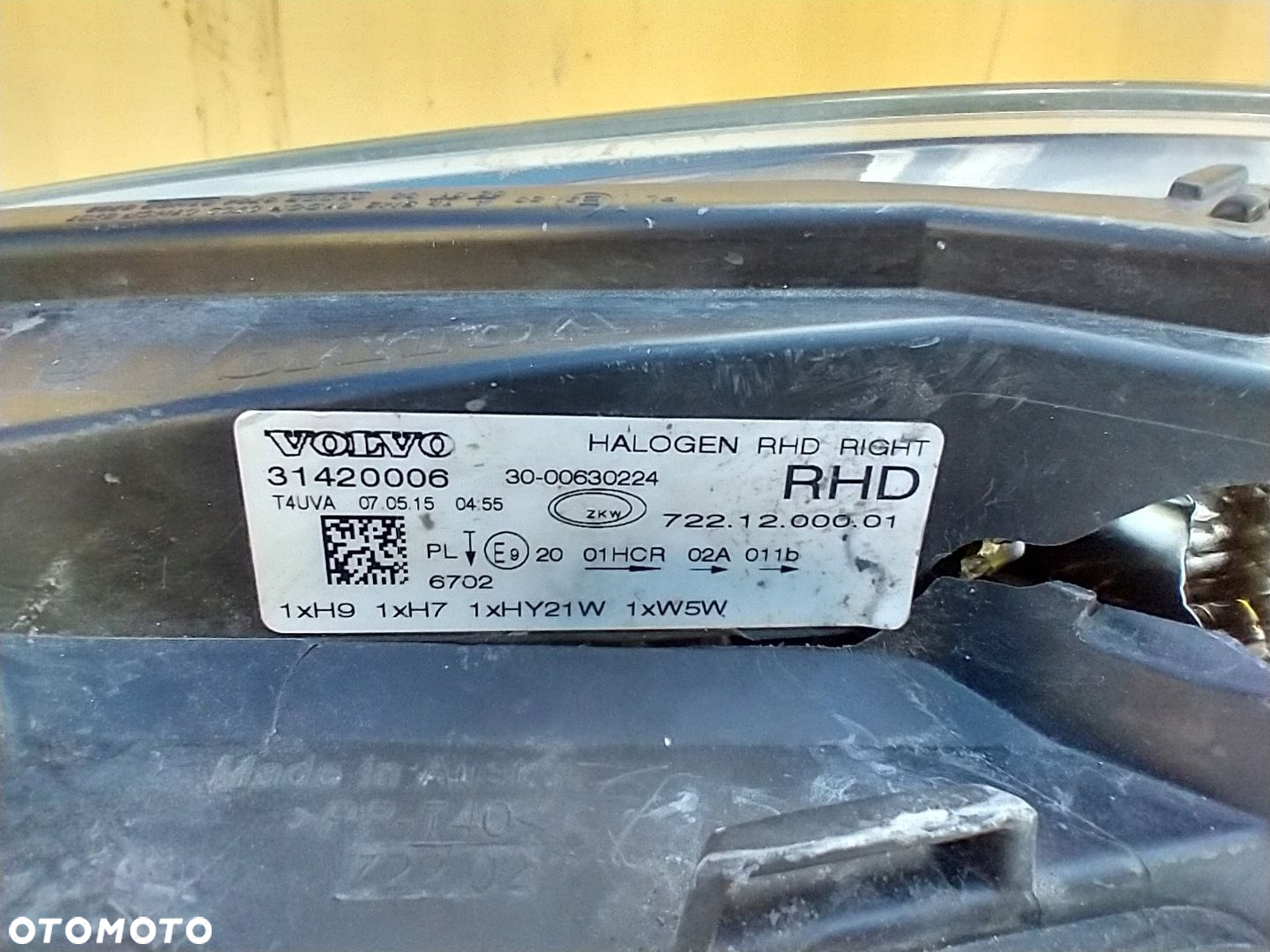 VOLVO V40 II 2 12-16r LAMPA LEWA PRZÓD PRZEDNIA 31420006 ANGLIK UK - 15