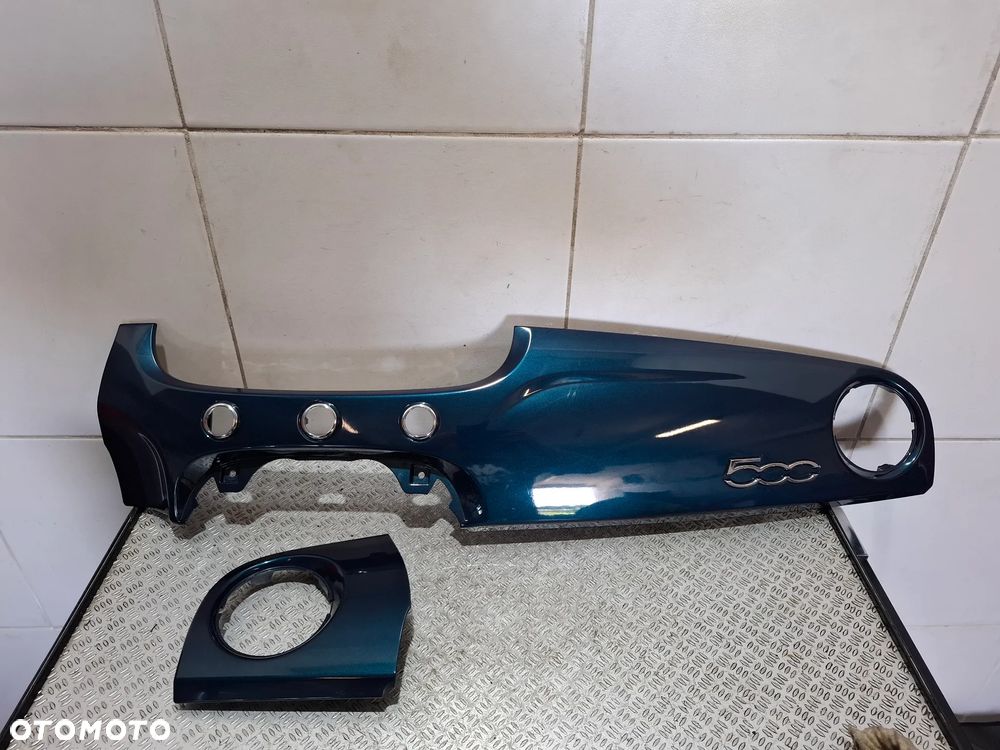 Komplet listwa dekor ozdoba Fiat 500 2024 rok kolor 687/B nr 735619848 , 735627501 - 1