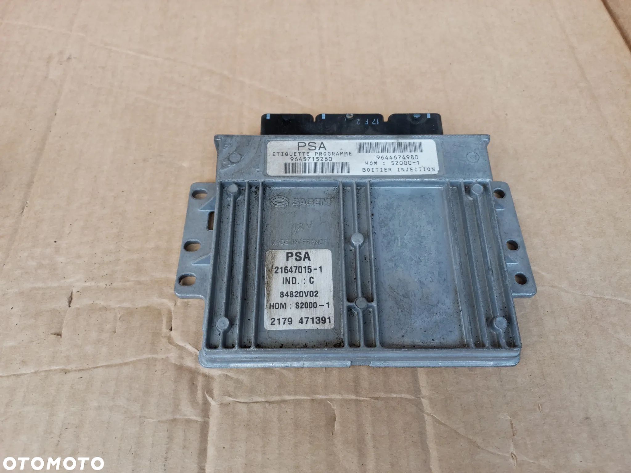 Komputer sterownik silnika Citroen Xsara Picasso 1.8 16V 9645715280 9644674980 - 1