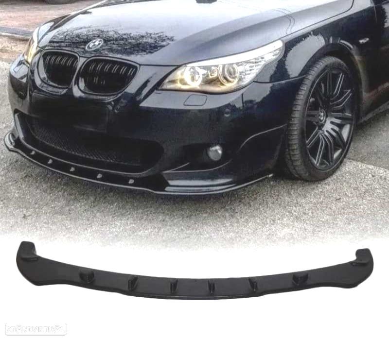 SPOILER LIP DIANTEIRO BMW E60 E61 PRETO - 1