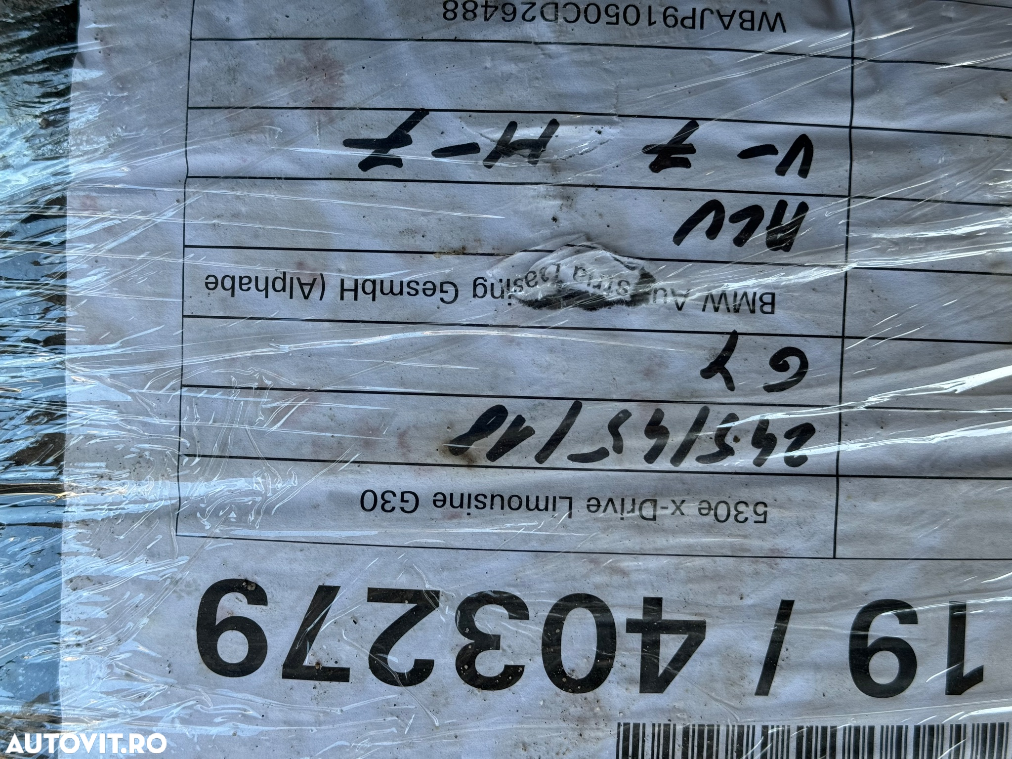 Vând jante originale BMW G30 seria 5 pe 18” cu anvelope de iarnă - 14