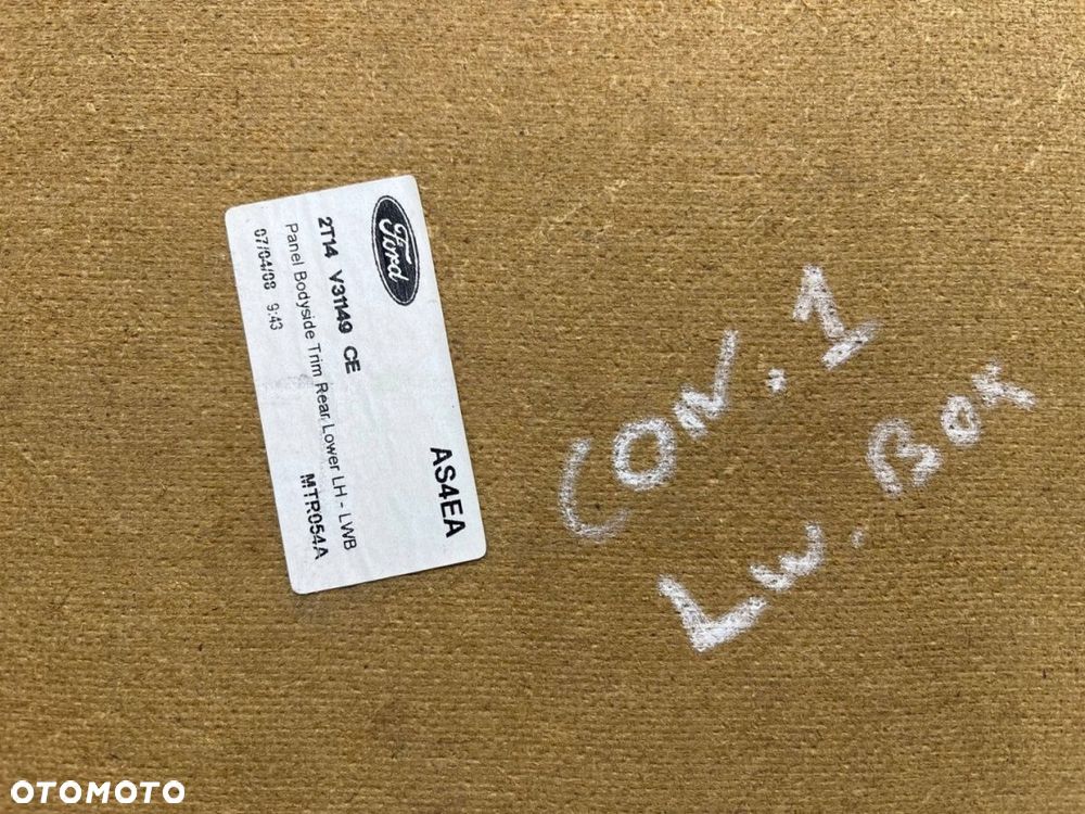 Tapicerka Ford Connect MK1 02-13r boczek płyty obicie paki lewy tylny zabudowa boczek sklejka osłona - 3