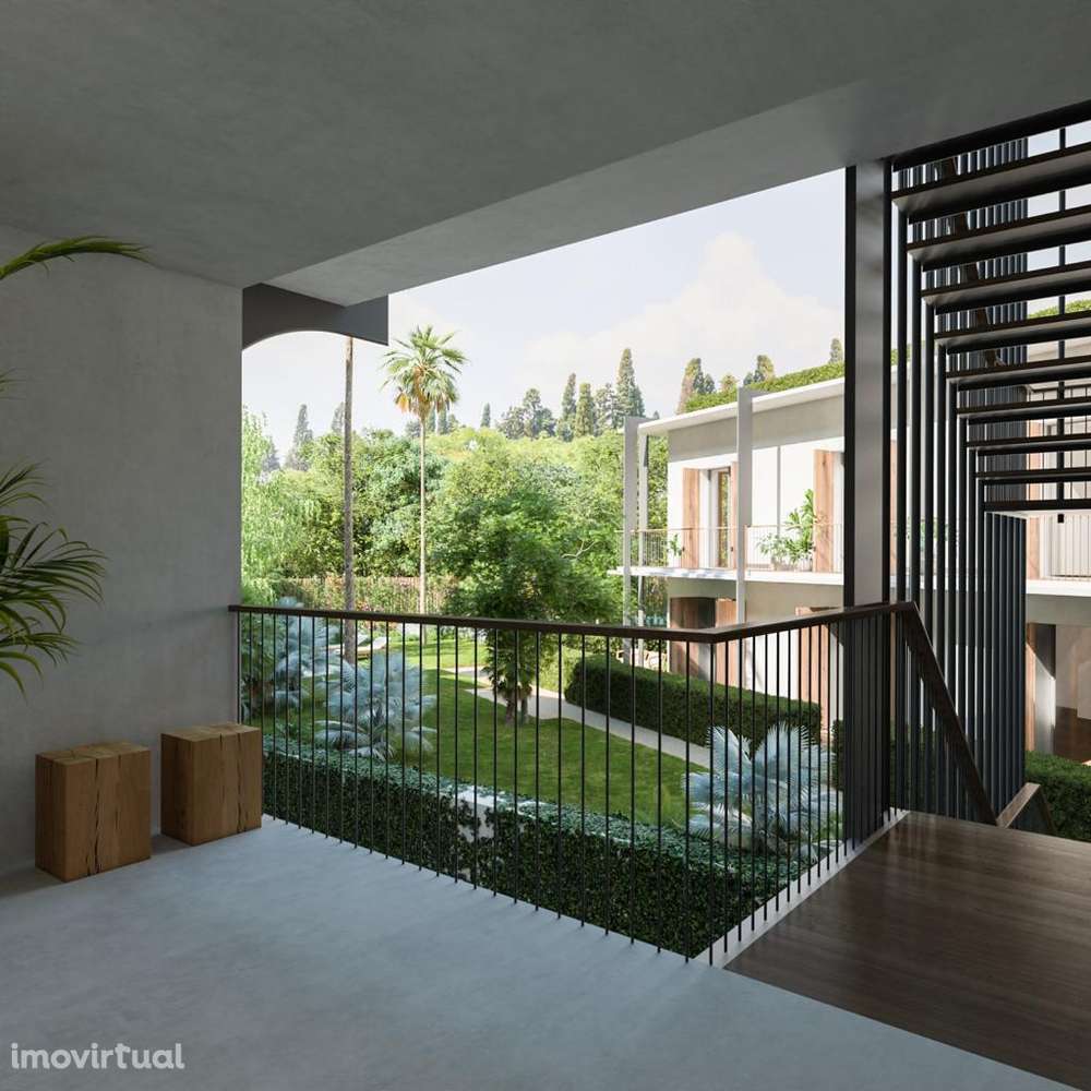 T1  Moderno, Piscina Jardim Condomínio na Histórica Vila do Tijolo - Grande imagem: 3/11