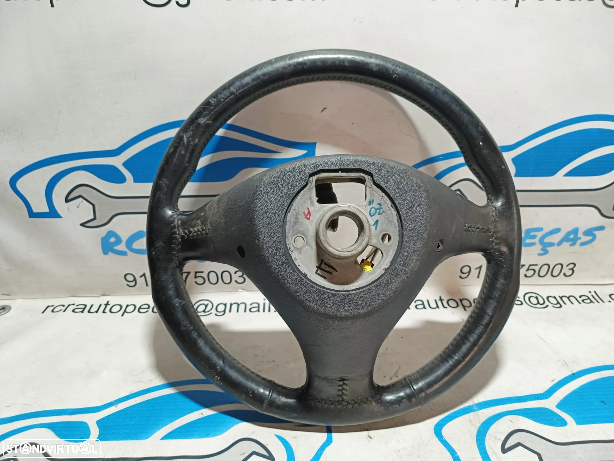 VOLANTE GUIADOR AUDI S3 A3 8L 8L0419091T PELE ORIGINAL - 4