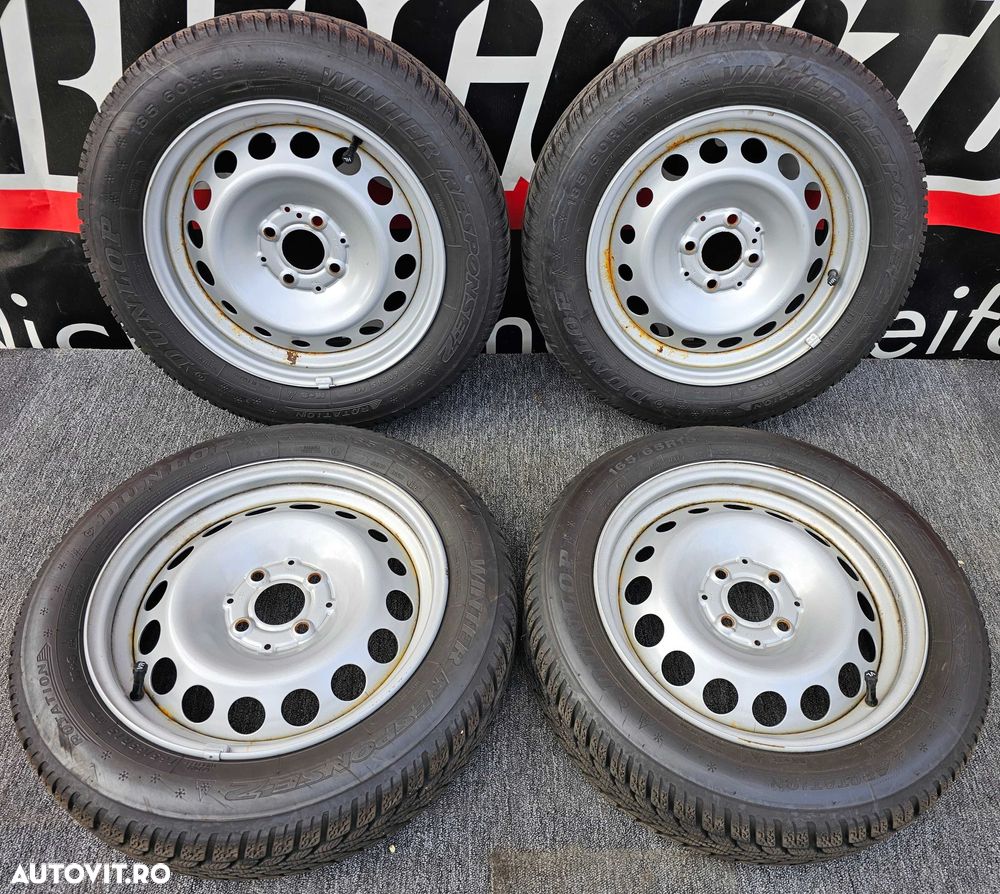 JanteTabla SmartForfour,FortwoW453 -15"4X100/CauciucuriIarna 165-65-15 - 1