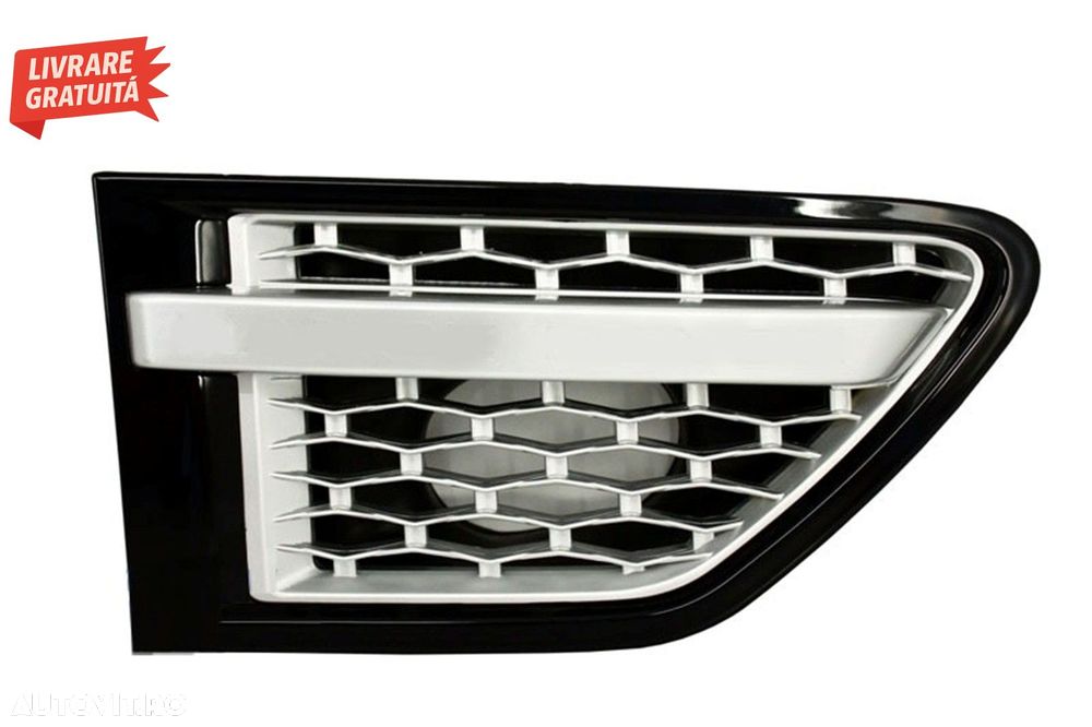 Pachet Exterior cu Grila Centrala Neagra Land Range Rover Sport L320 Facelift (200- livrare gratuita - 11