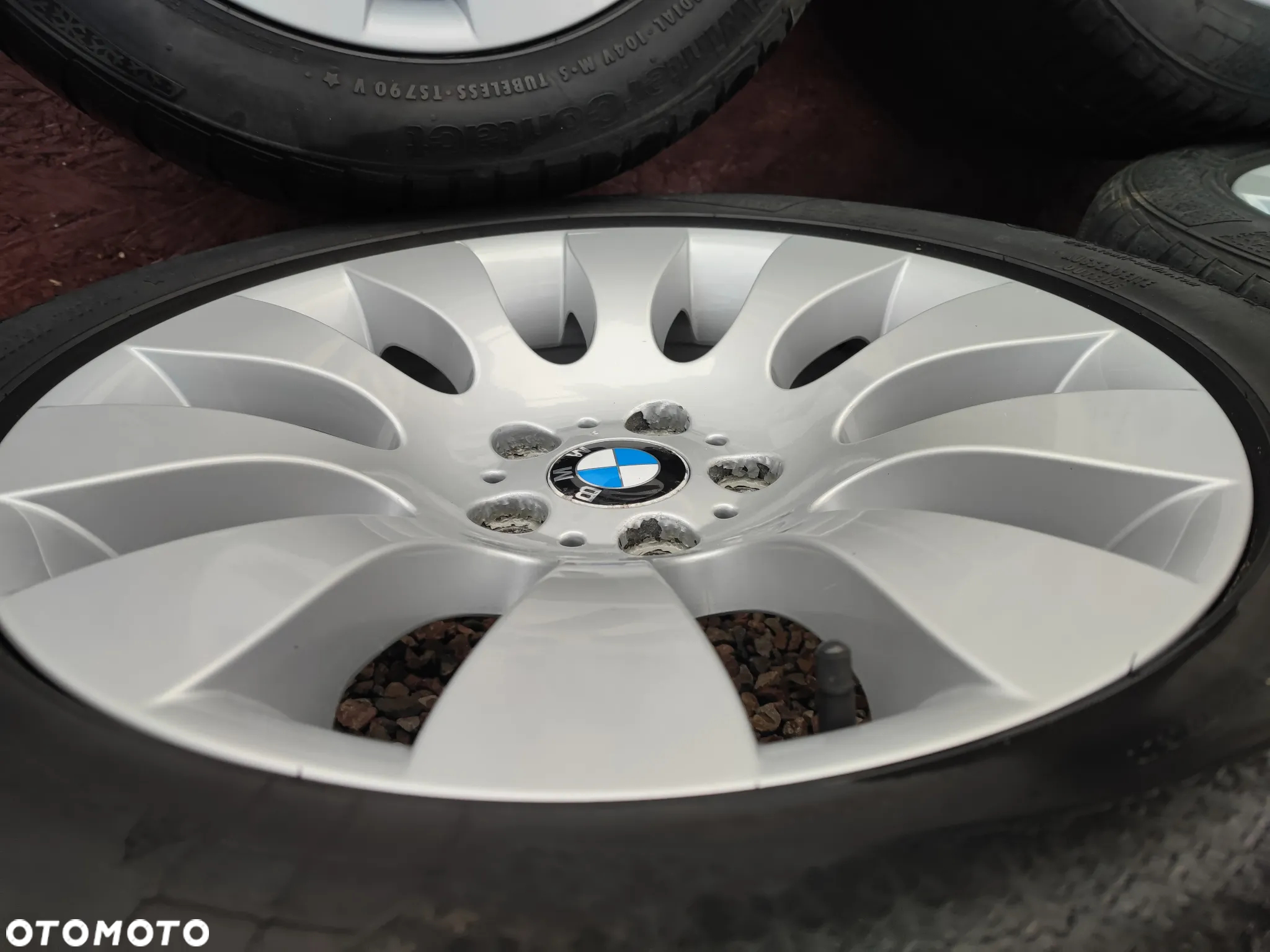 BMW E39 / E38 / X5 / X3 / E60 / E65 / E65 ORYGINALNE ALUFELG STYLINGI 91 8Jx18" ET24 + OPONY ZIMA CONTINENTAL 245/50/R18 O NR. 36 11 6 753 237 OEM W DOBRYM STANIE - 10