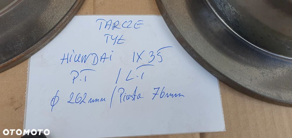 Tarcze hamulcowe klocki tył tylne Hyundai ix35 1.7 CRDI - 9