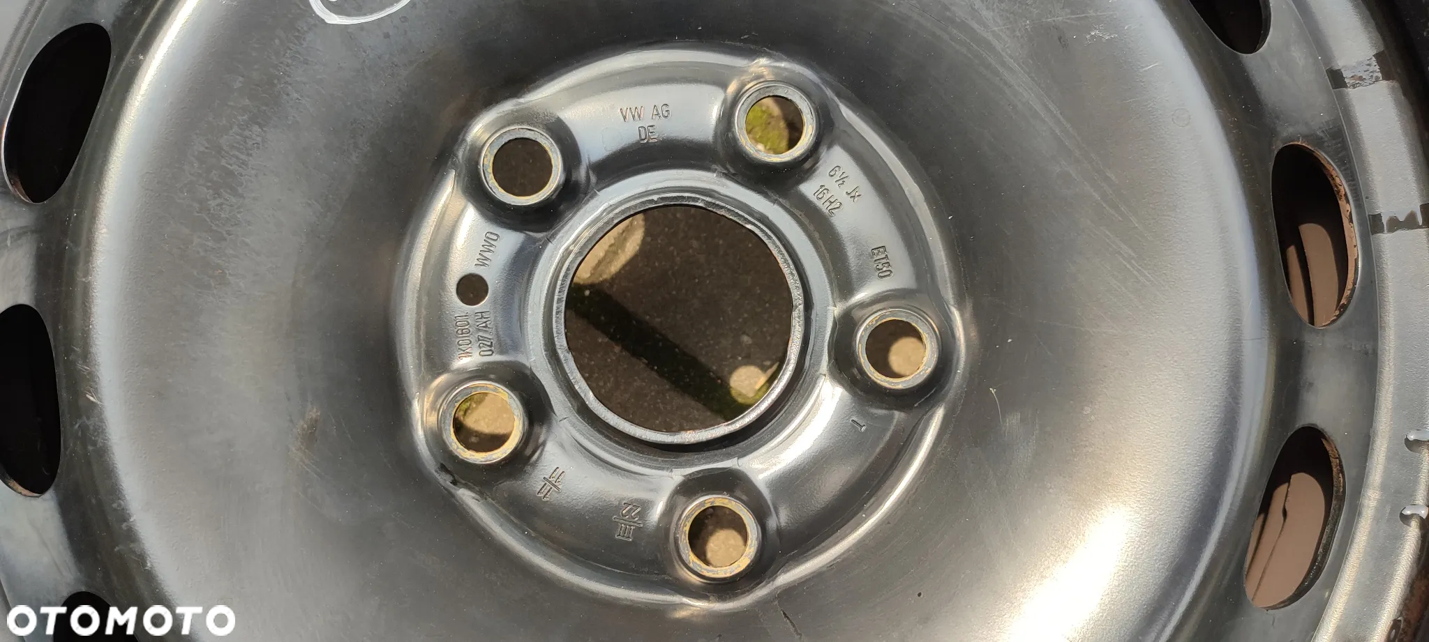 FELGI STALOWE 5x112 6.5Jx16 CALI ET50 VW GOLF VIICADDY TOURAN SKODA OCTAVIA SEAT TOLEDO ALTEA AUDI A3 4 SZTUKI KOMPLET - 6
