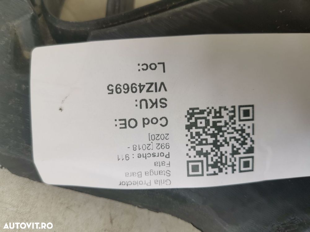 Grila Proiector Stanga Bara Fata Porsche  911 992 2018 2019 2020 2021 - 8