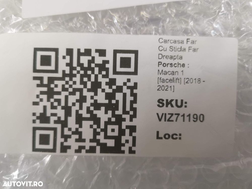 Carcasa Far Cu Sticla Far Dreapta Porsche  Macan 1 [facelift] 2018 201 - 8