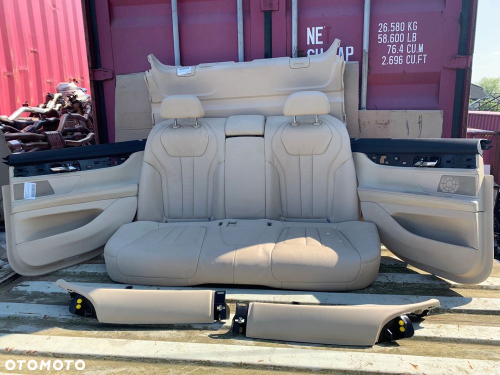 FOTELE TAPICERKA BMW 7 G11 KOMFORTY DAKOTA CANBERABEIGE ELEKTRYCZNE PAMIĘĆ - 15