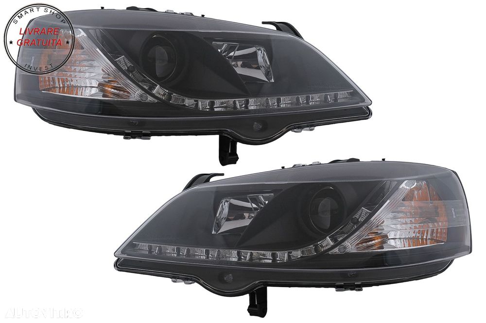 Faruri LED DRL Opel Astra G (09.1997-02.2004) Negru- livrare gratuita - 11