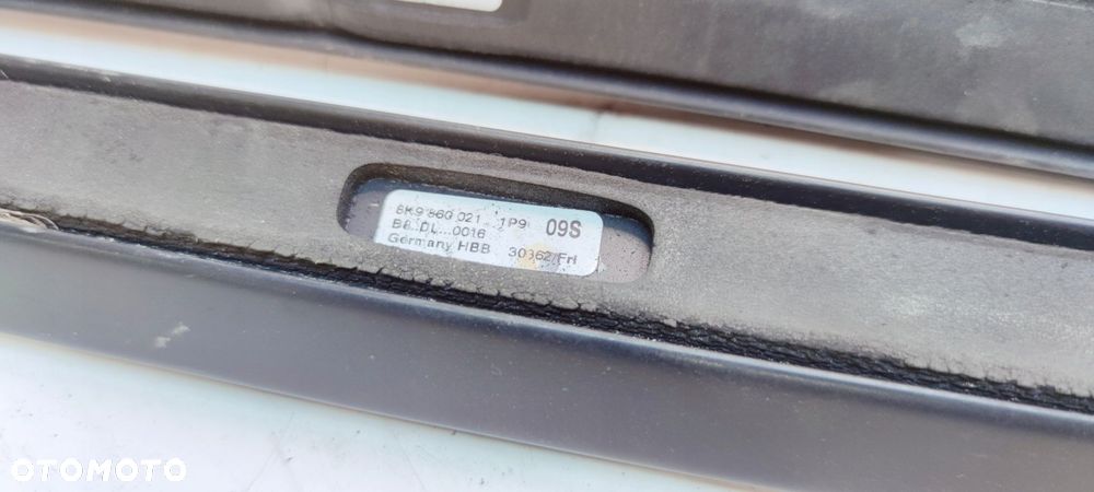 RELINGI RELING CZARNY MAT AUDI A4 B8 8K9860022 8K9860021 1P9 - 8