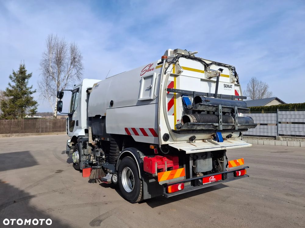 Renault Midlum 220 DXI Zamiatarka SEMAT Zoeller Johnston Szczotki L/R Obie Strony 2013r Napęd Hydrostat Euro 5 Rura Do Liści Studzienek 4466 Mth - 14