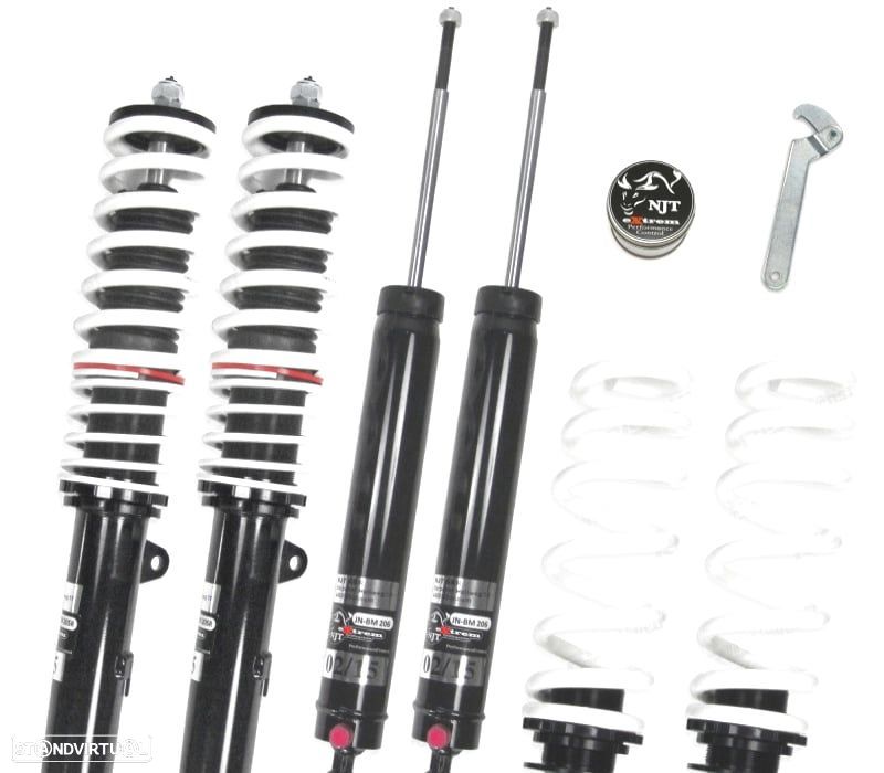KIT SUSPENSÃO REGULÁVEL NJT EXTREM BMW E81-E87 E82 04-13 - 1