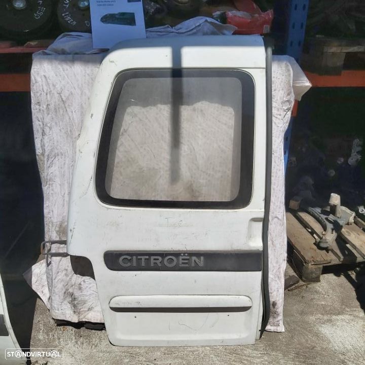 Porta Tras Esquerda Citroen Berlingo Peugeot Partner branca - 1