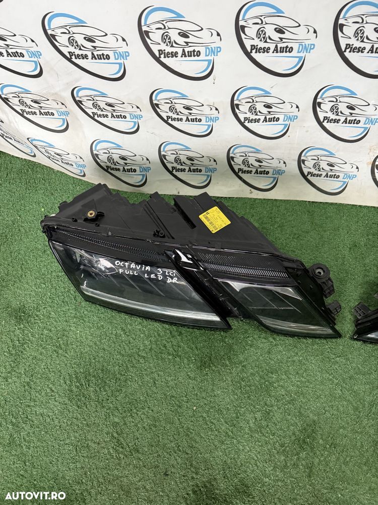 Far stanga dreapta Skoda Octavia 3 facelift lci full led - 7