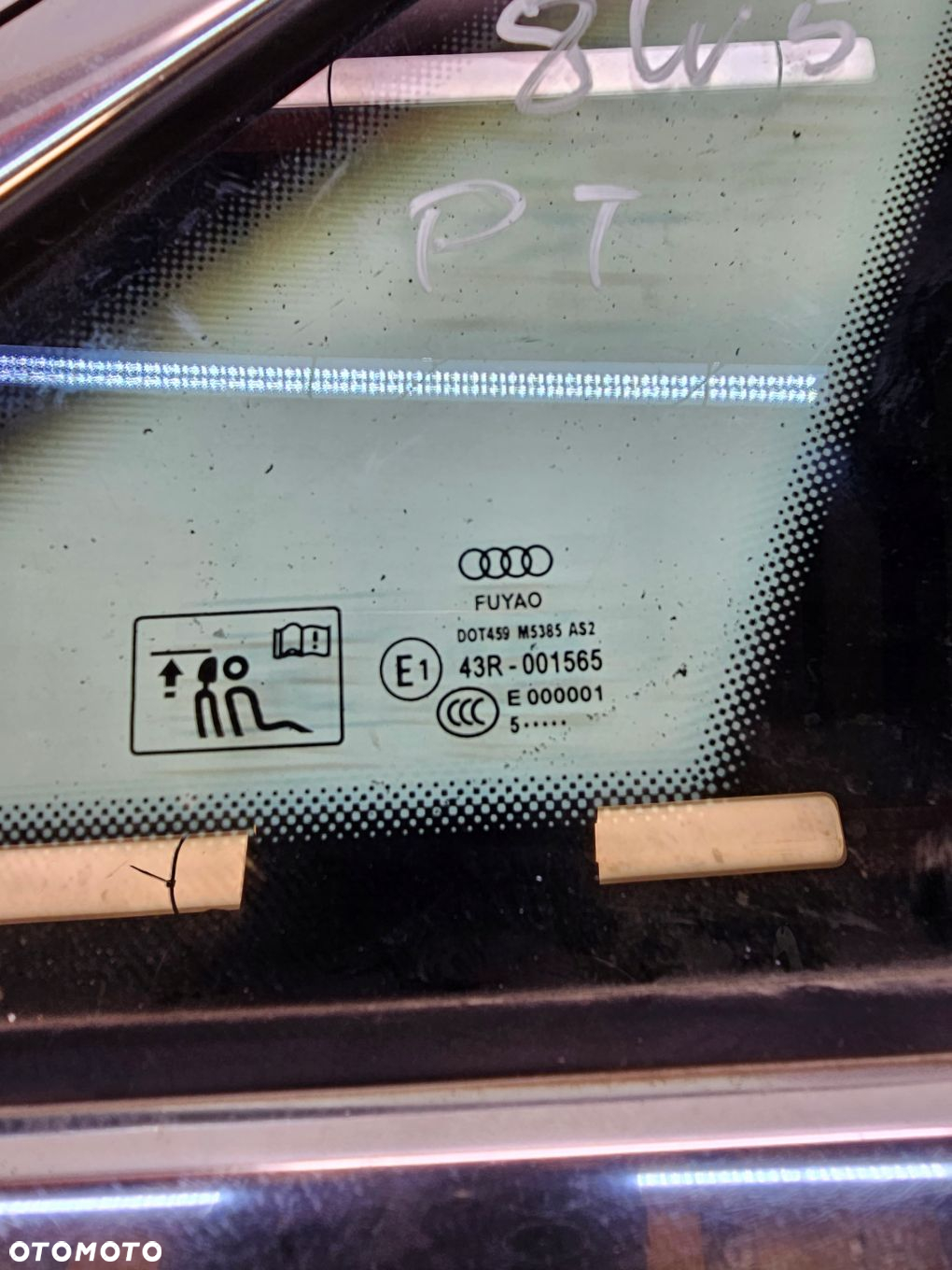 SZYBA KAROSERYJNA PRAWY TYŁ AUDI A4 B9 SEDAN 8W5845298D 2015R - 8