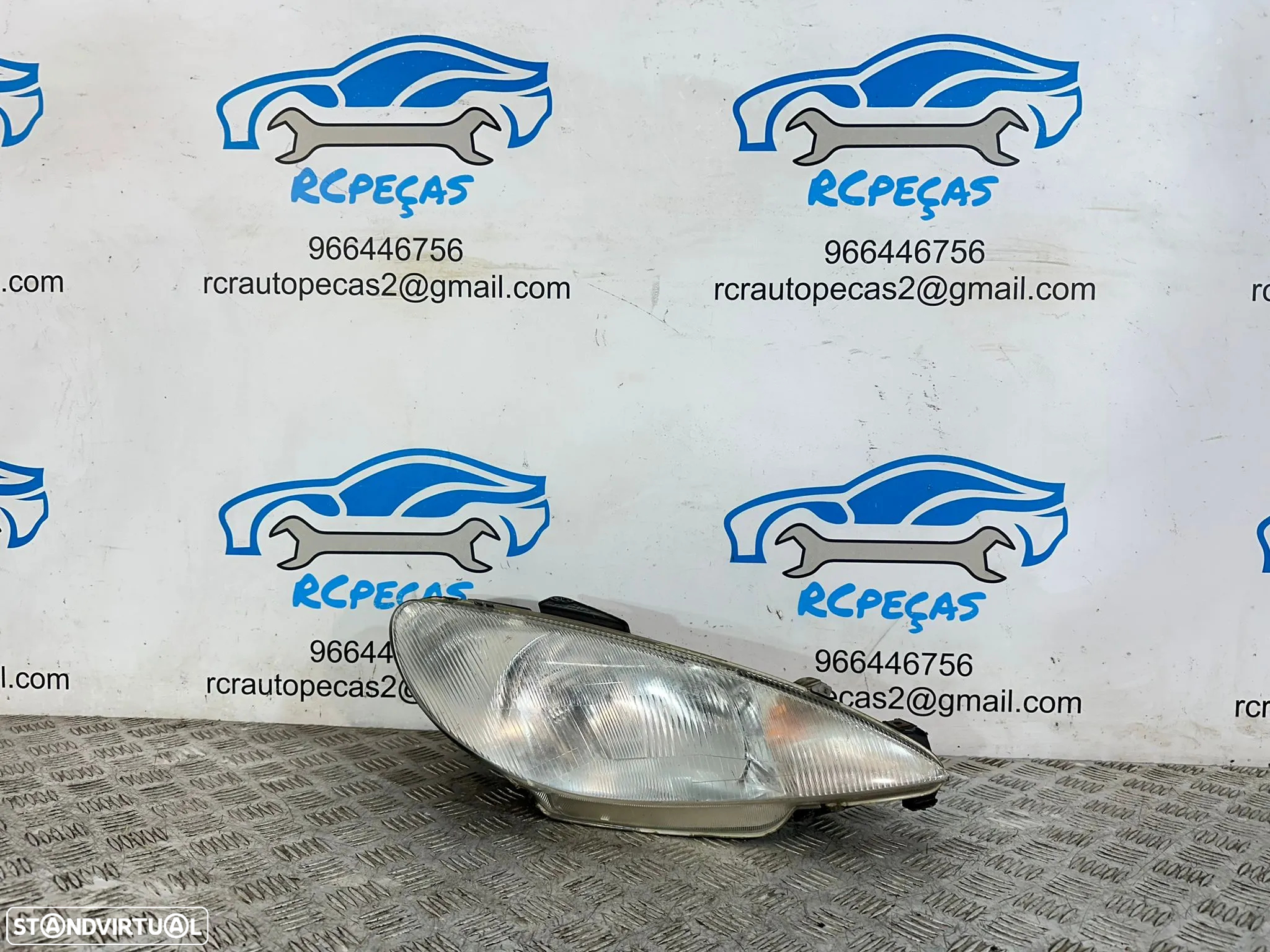 .Conjuntos Oticas Farois Frente Frontal Esquerda Direita Originais Peugeot 206 1999 - 2008 - 6