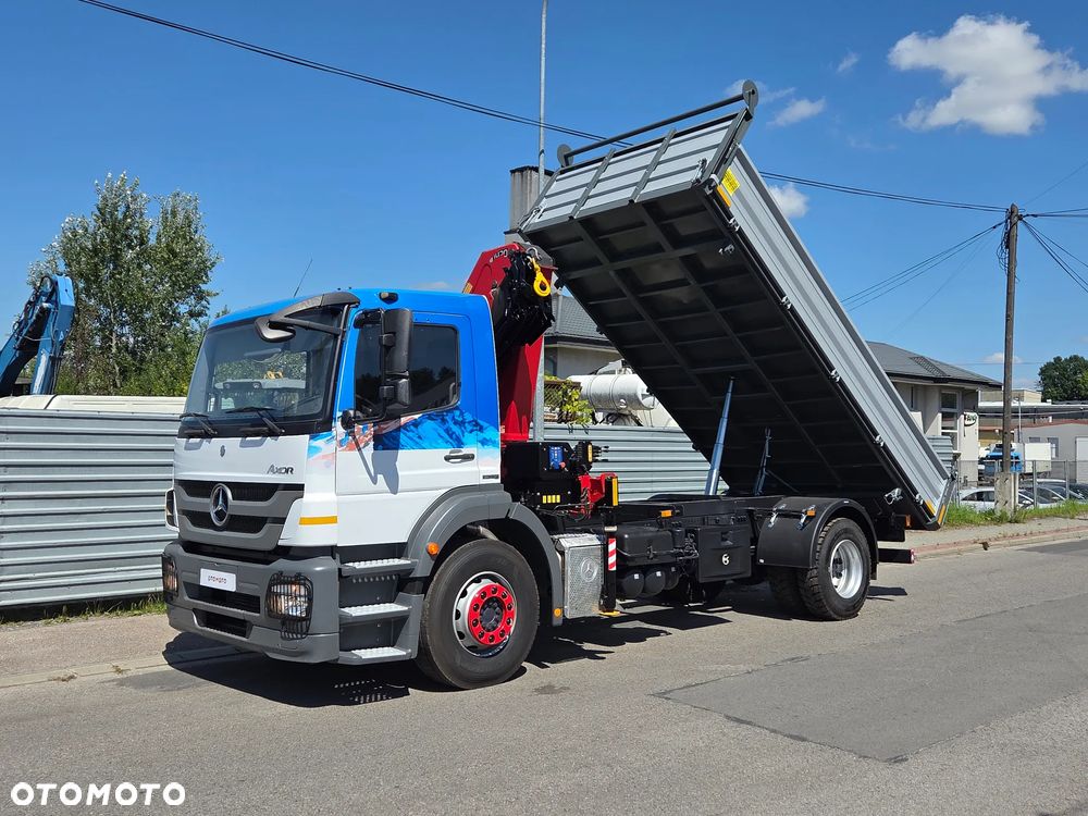 Mercedes-Benz AXOR 1824 // HDS HMF 1420-K3 3 WYSUWY + PILOT // NOWY KIPER // ŻURAW DŹWIG CRANE KRAN - 6