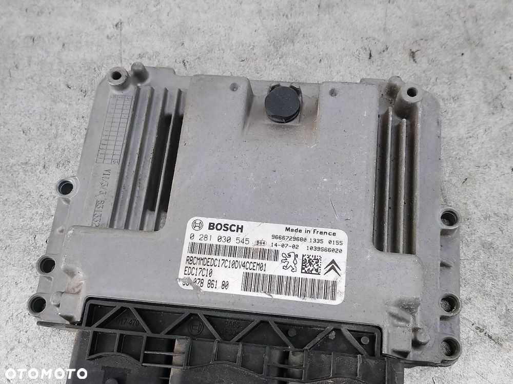 KOMPUTER, STEROWNIK CITROEN C3 II FL 0281030545  9666729680 BOSCH 1.4 HDI - 1