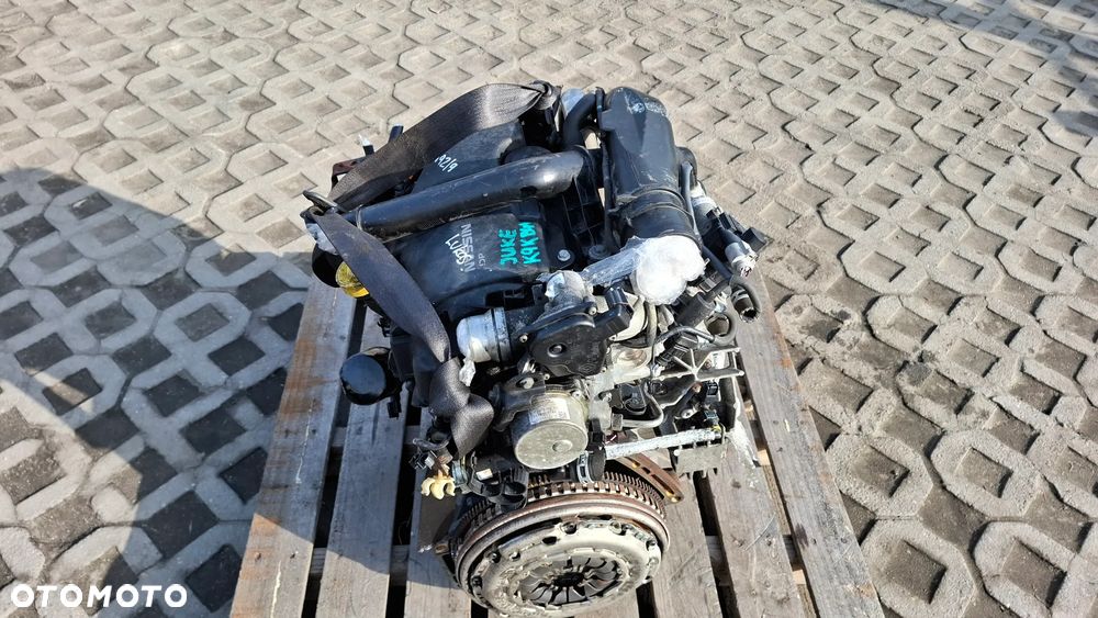 SILNIK KOMPLETNY K9KB410 1.5 DCI NISSAN JUKE F15 2012 OSPRZĘT CONTINENTAL - 7