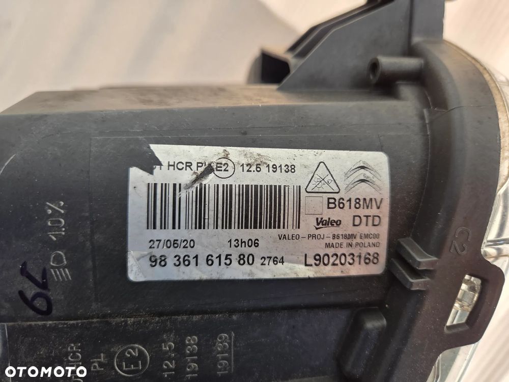 Lampa przednia prawa full led Citroen C3 III LIFT   9836161580 - 12