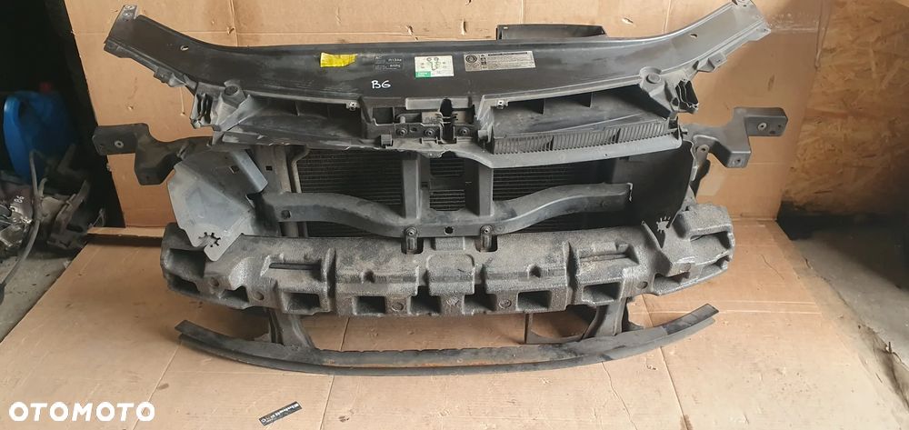 Pas przedni wzmocnienie chłodnica chłodnice wentylatory VW Passat B6 2.0 TDI 3C0121253AB 3C0145805AD 1K0121207BC 1K0121205AD - 5