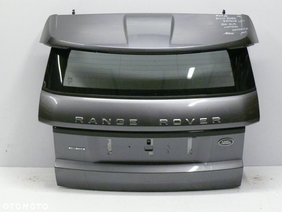 KLAPA TYLNA BAGAŻNIKA RANGE ROVER EVOQUE 2015 2019 LIFT KAMERA KOMPLETNA - 1
