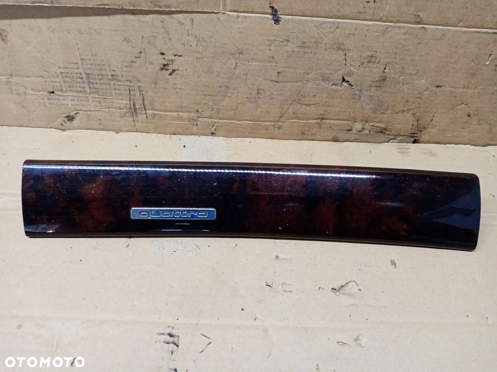 Listwa osłona dekor konsoli drewno Quattro Audi A6 C5 4B1853190 - 1