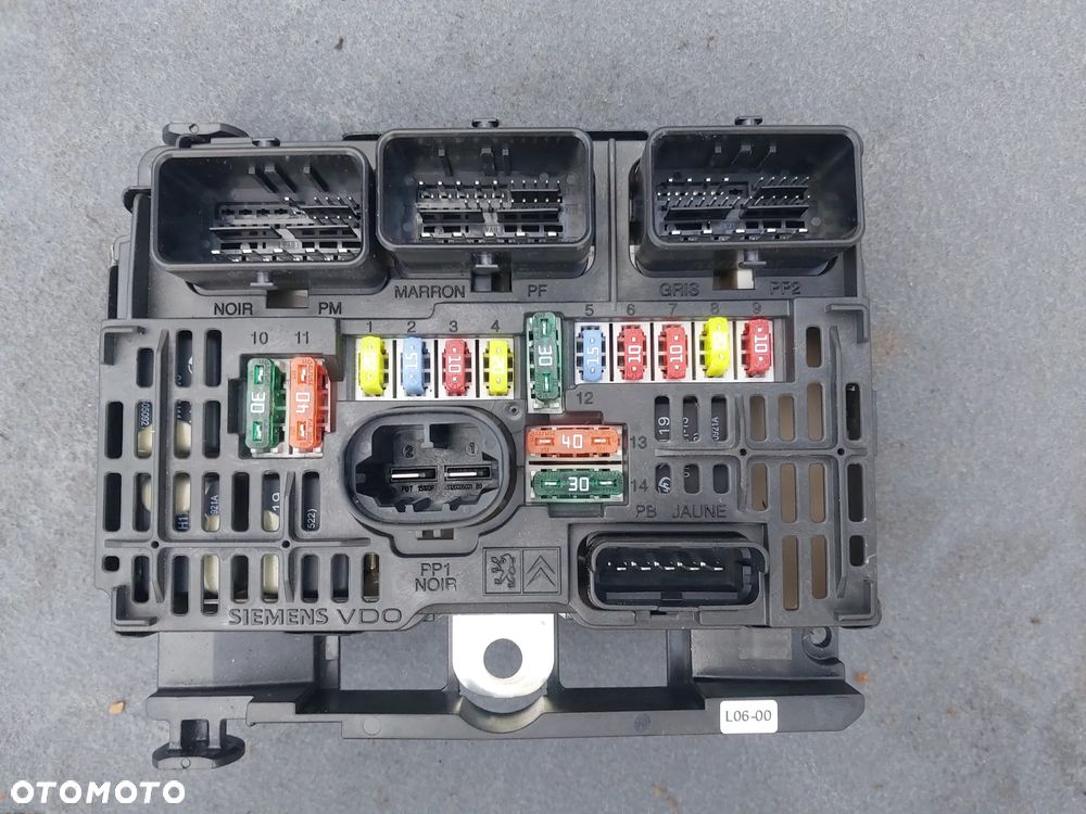 Moduł komfortu BSM-L06-00 skrzynka 9658539680 Citroen C4 C5 C8 Expert Picasso Peugeot 307 308 407 607 807 GWARANCJA 100% sprawny - 2