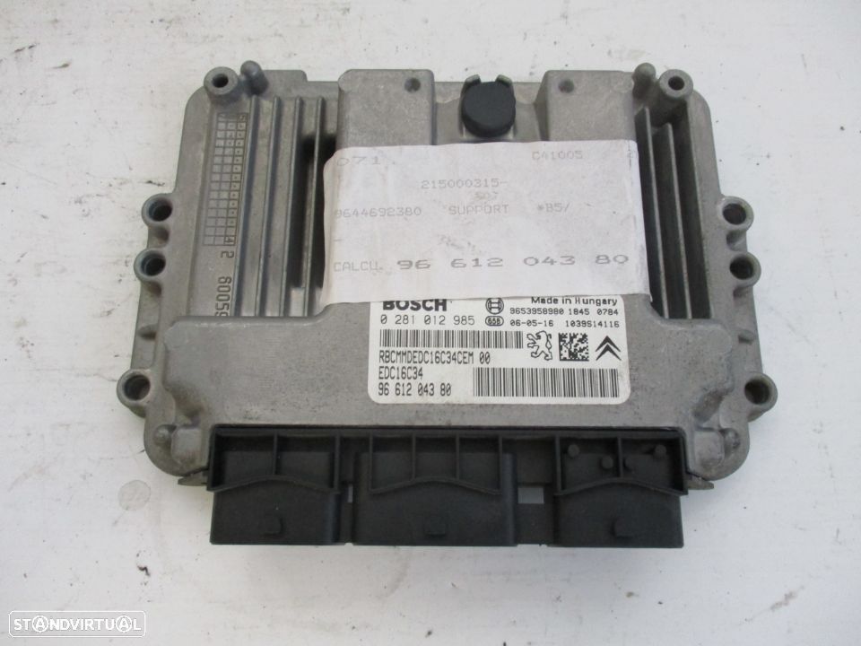 Centralina Motor Citroen C4 1.6 Hdi Bosch - 1